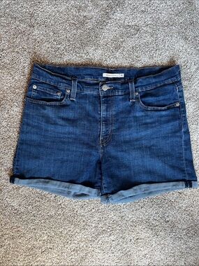 Levi's Rolled Hem Denim Shorts